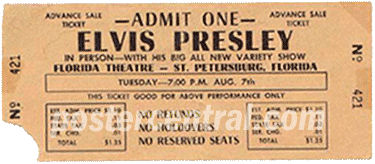 Elvis Presley ticket